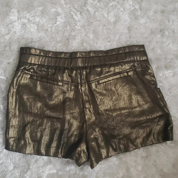 Bcbg Maxazaria gold short size 0 NWOT - Picture 5 of 5